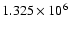 $1.325\times 10^6$