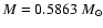 $M= 0.5863~{M_\odot}$