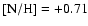 $\rm [N/H]=+0.71$