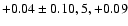 $+0.04\pm0.10, 5,+0.09$