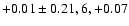 $+0.01\pm0.21, 6,+0.07$
