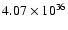 $ 4.07\times 10^{36}$