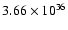 $ 3.66\times 10^{36}$