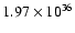 $ 1.97\times 10^{36}$