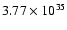 $ 3.77\times 10^{35}$