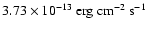 $3.73\times10^{-13}~{\rm erg}~{\rm cm}^{-2}~{\rm s}^{-1}$