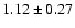 $1.12\pm 0.27$