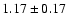 $1.17\pm 0.17$
