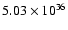 $ 5.03\times 10^{36}$