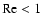 ${\rm Re}<1$