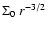 $\Sigma_0~r^{-3/2}$