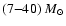 $(7{-}40)~M_\odot$