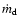 $\dot{m}_{\rm d}$