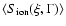 $\langle S_{\rm ion}(\xi,\Gamma)\rangle$