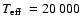 $\mbox{$T_{\rm eff}$ }=20~000$