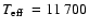 $\mbox{$T_{\rm eff}$ }=11~700$