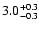$\rm 3.0^{+0.3}_{-0.3}$