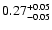 $\rm0.27 ^{+0.05}_{-0.05}$