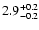 $\rm 2.9^{+0.2}_{-0.2}$