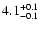 $\rm 4.1^{+0.1}_{-0.1}$