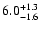 $\rm 6.0^{+1.3}_{-1.6}$