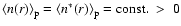 ${\langle n(r)\rangle}_{\rm p}={\langle
n^*(r)\rangle}_{\rm p}={\rm const.}~>~0 $