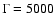 $\Gamma=5000$