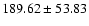 $189.62 \pm53.83$