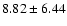 $ 8.82 \pm 6.44 $