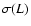 $\sigma(L)$
