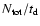 $N_{\rm tot}/t_{\rm d}$