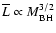 $\overline{L}\propto M_{\rm BH}^{3/2}$