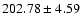 $202.78 \pm 4.59$