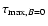 $\tau_{\max, B=0}$