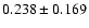 $0.238\pm 0.169$