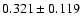 $0.321\pm 0.119$