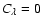 $C_{\lambda }=0$
