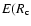 $E(R_{\rm {c}}$