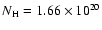 $N_{\rm H} = 1.66\times 10^{20}$