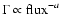 $\Gamma\propto {{\rm flux}}^{-a}$