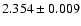 $2.354\pm0.009$