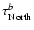 $\tau_{\rm North}^{b}$