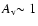 $A_{\rm v}
\hbox{$\sim$ }1$