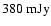 ${\rm 380~mJy}$