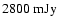 ${\rm 2800~mJy}$