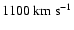 ${\rm 1100~km~s^{-1}}$