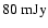 ${\rm 80~mJy}$