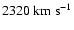 $\rm 2320~km~s^{-1}$