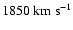 $\rm 1850~km~s^{-1}$