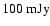 ${\rm 100~mJy}$